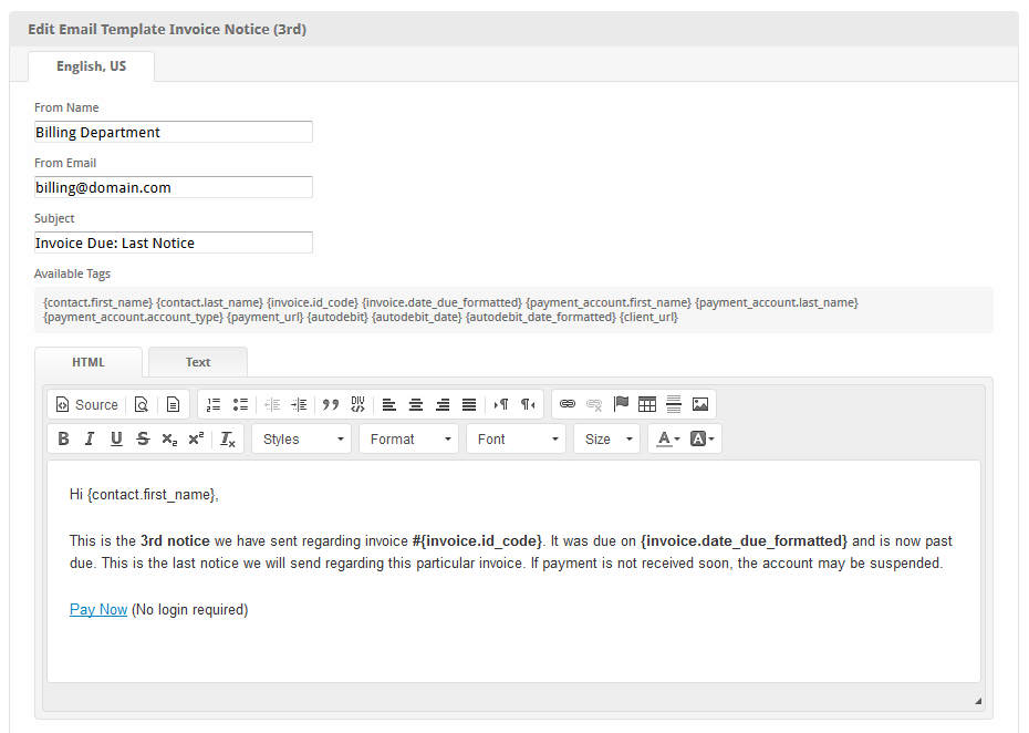 Invoice Notice (3rd) - User Manual - Confluence